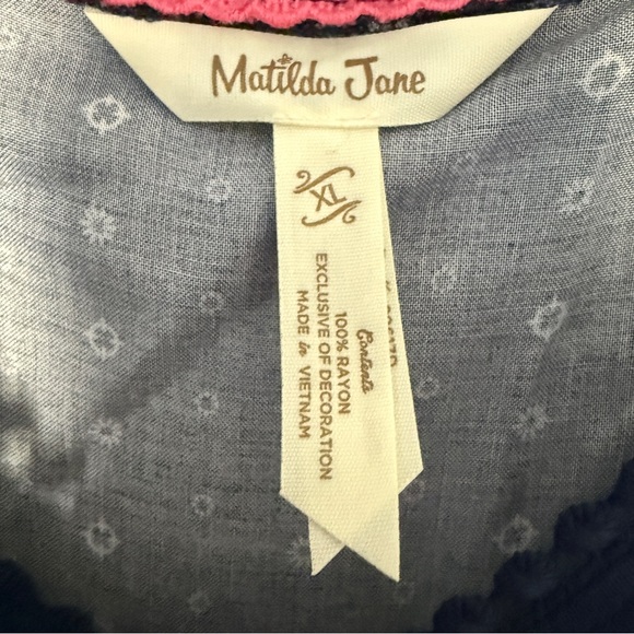 Matilda Jane Navy Floral Long Sleeve Dress - Picture 3 of 4